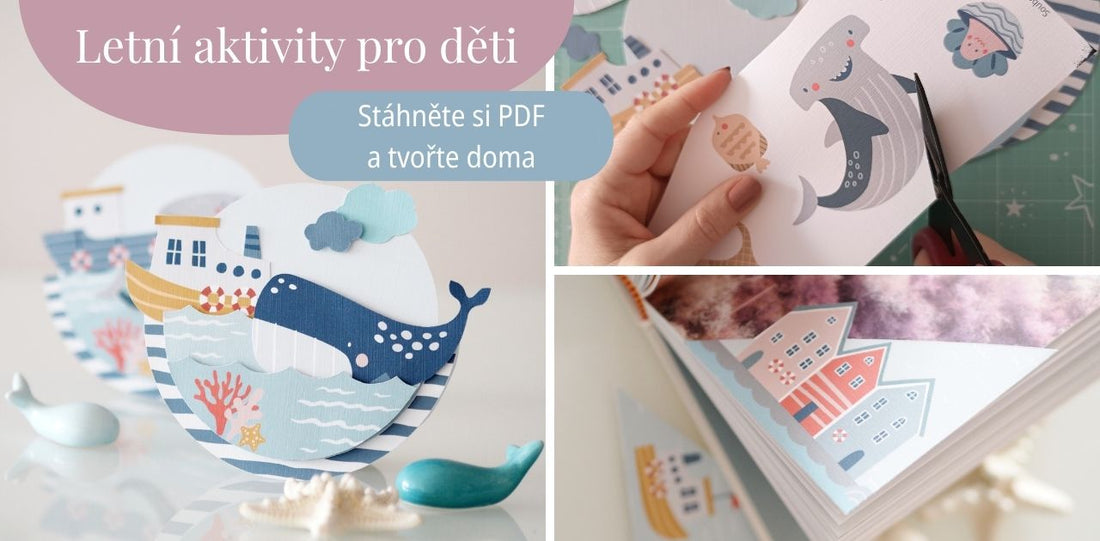 Letní aktivity pro děti – tvoření mořského přání z papíru