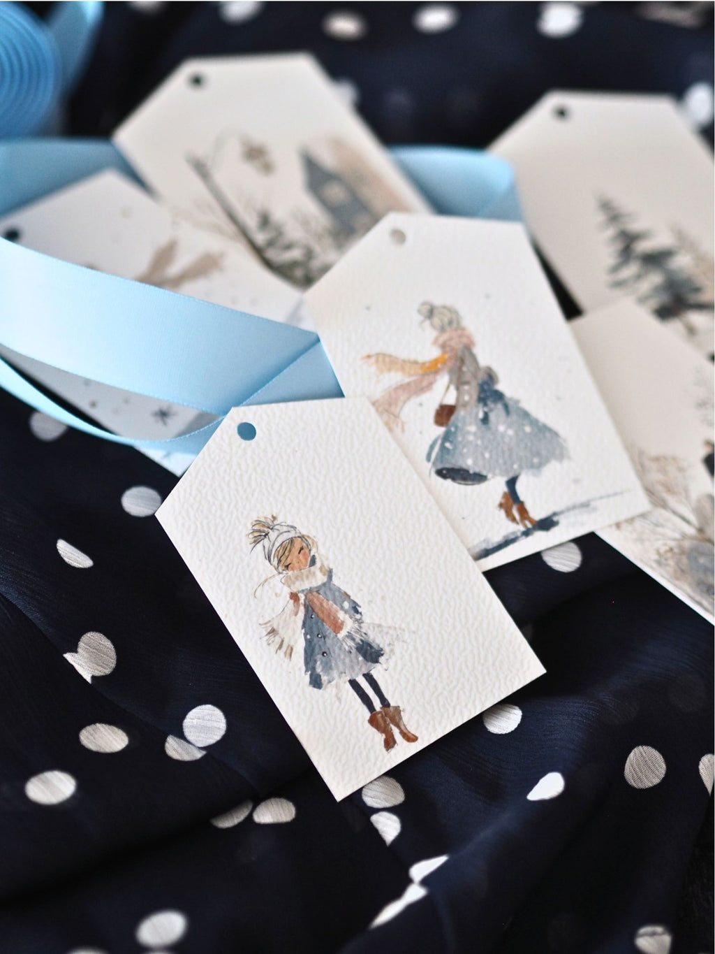 V zimní mlze – visačky na dárky - pdf k tisku - varianta 2