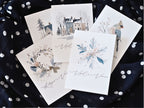 V zimní mlze – sada vánočních přání k tisku (5 ks) - varianta 2