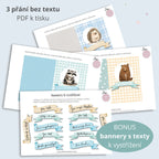 Lesní přátelé - KOMPLETNÍ SADA - pro kluky (PDF)