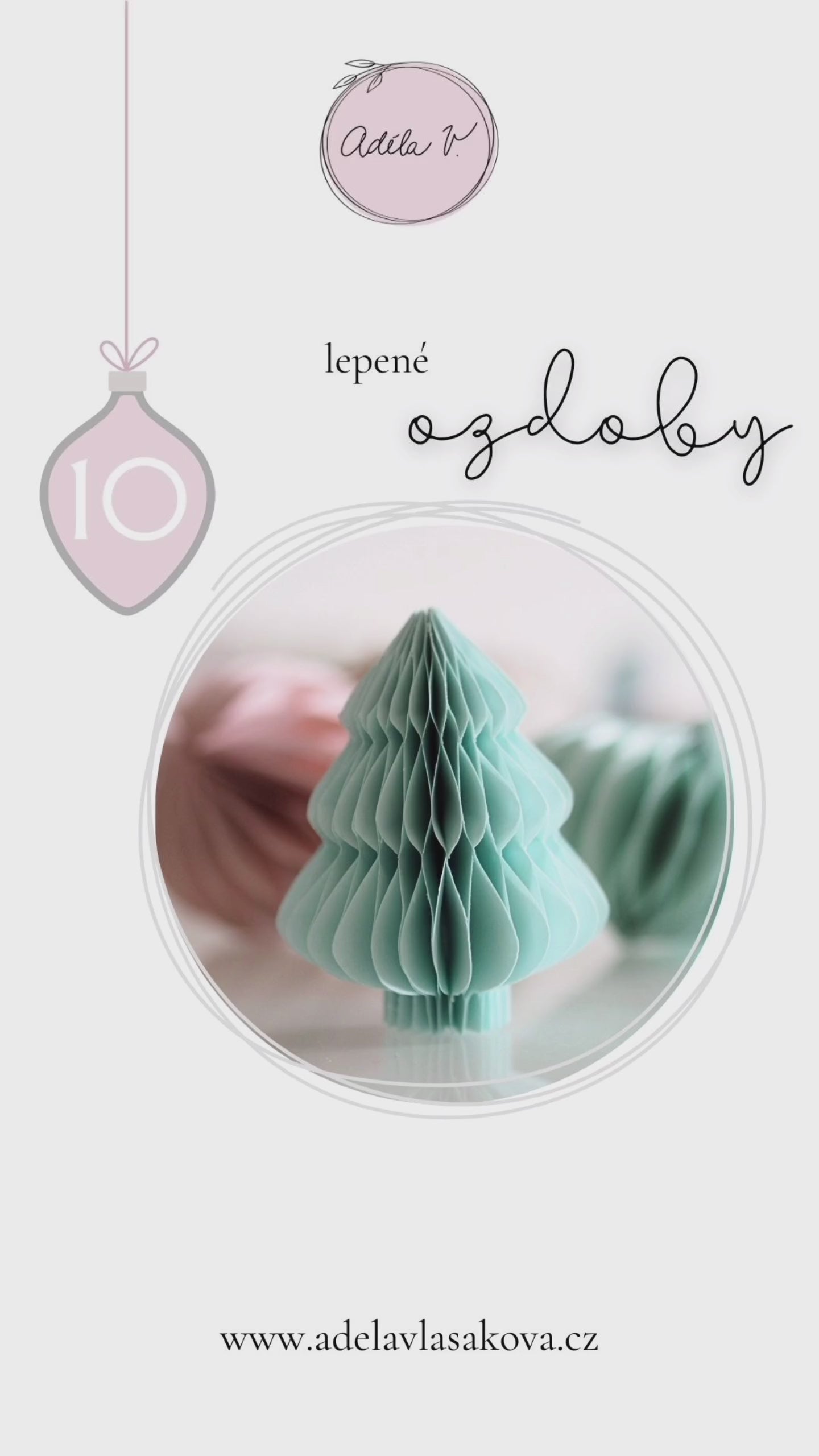 Návod + PDF šablony na lepené papírové ozdoby (4 tvary)