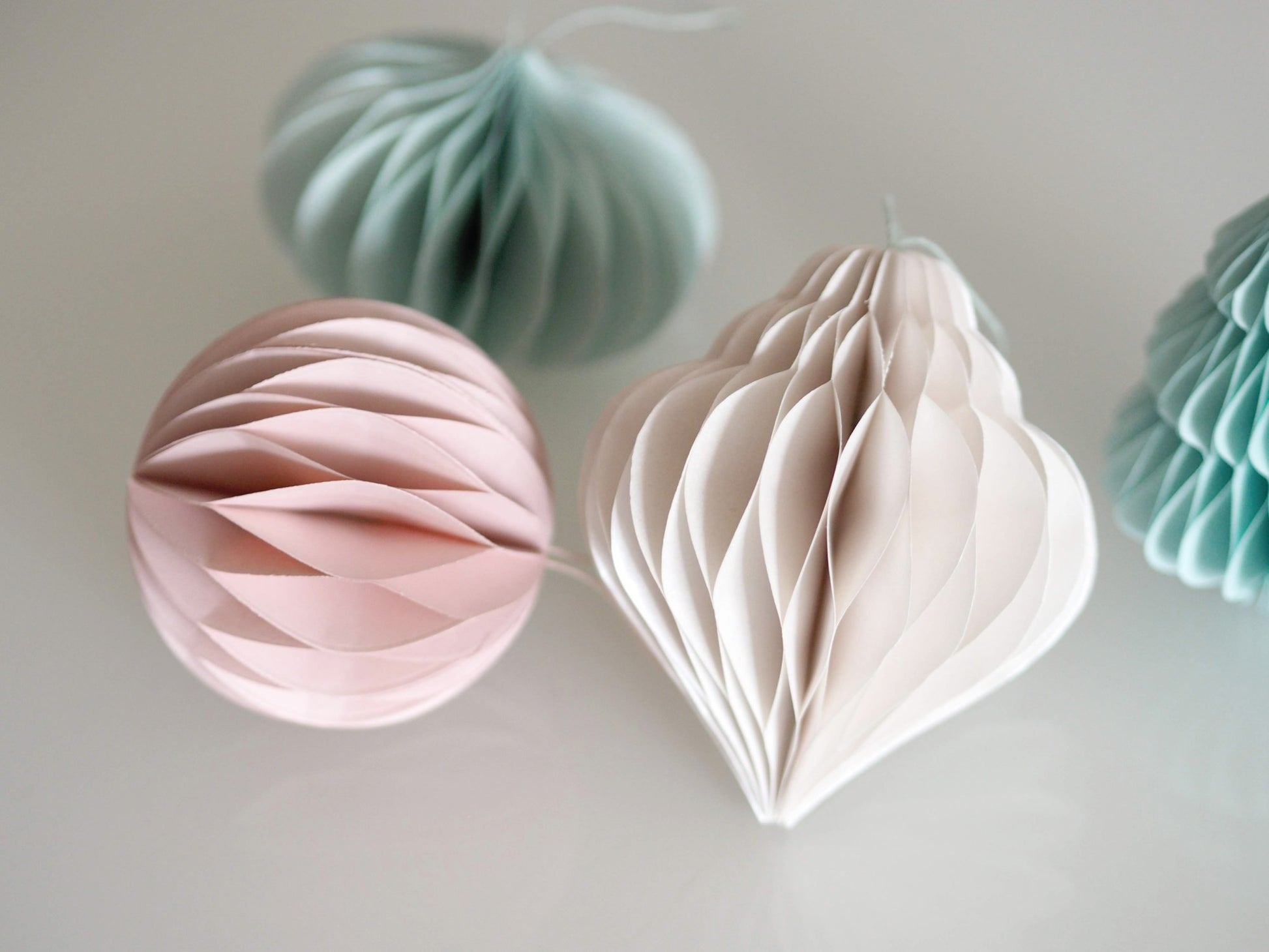 Návod + PDF šablony na lepené papírové ozdoby (4 tvary)