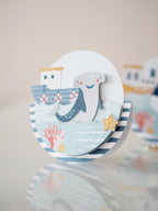 Tvoření s dětmi – přání s vlnami podle PDF návodu krok za krokem