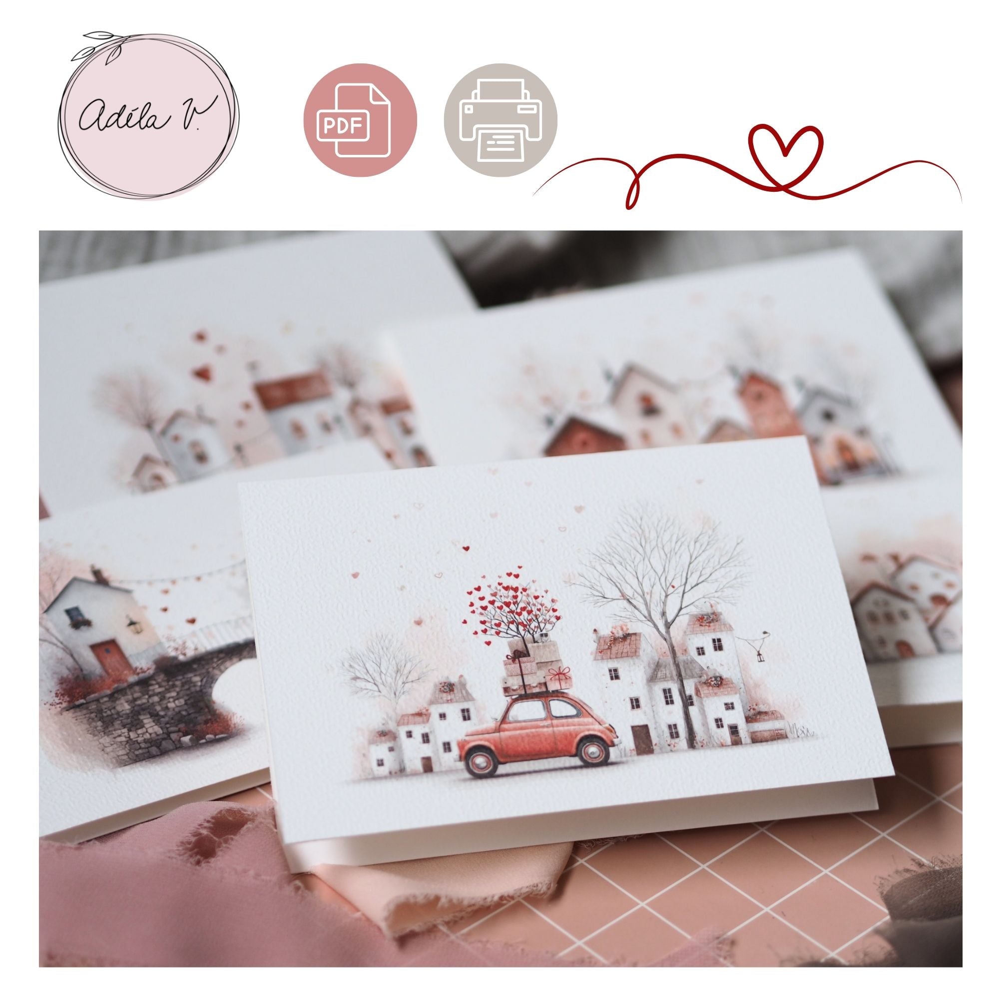 Valentýnské přání s autem