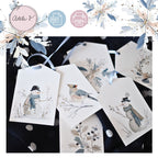 V zimní mlze – sada visaček k dárkům (6 ks) - varianta 1